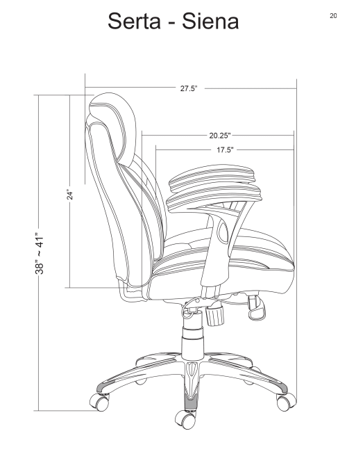 Serta smart layers siena task chair clearance