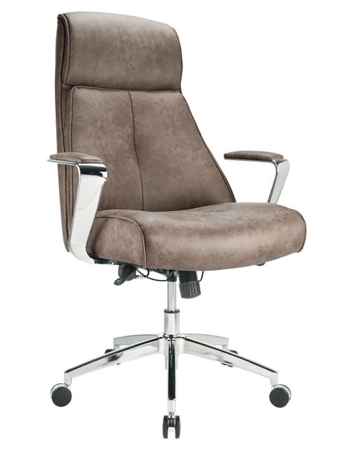 Realspace Devley High Back Chair Chestnut Office Depot