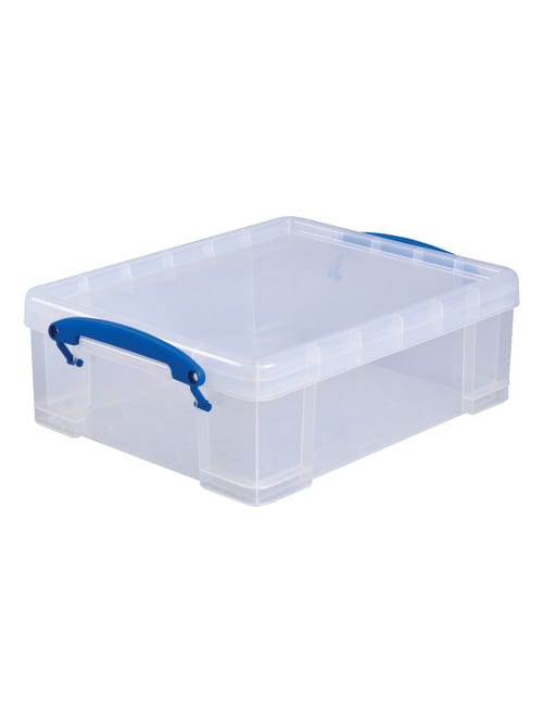 Really Useful Box Plastic Storage Box 8 1 Liters 14 X 11 X 5 Clear
