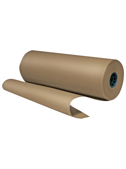 recycled brown wrapping paper rolls