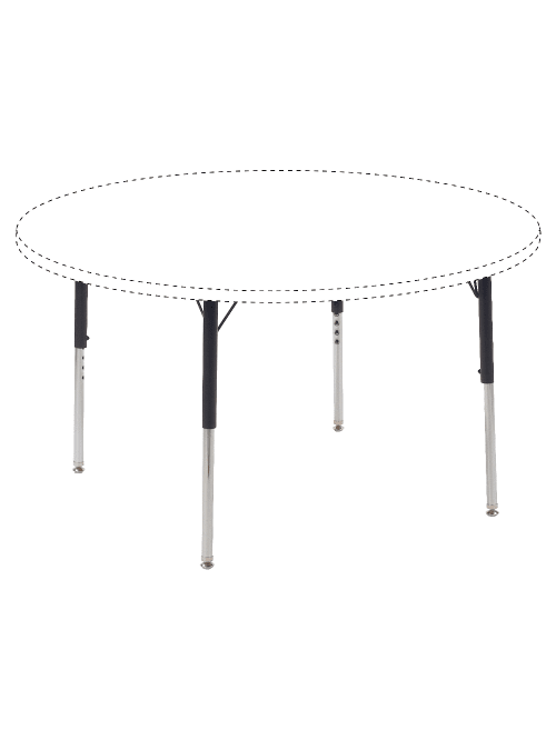 Lorell Classroom Adjustable Activity Table Legs Standard Height