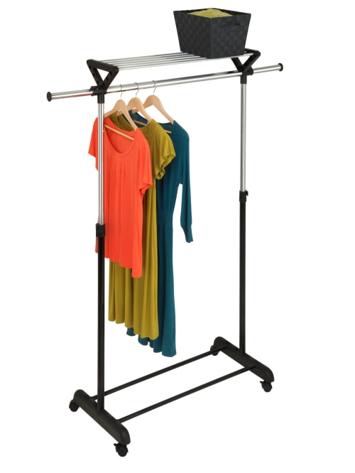 Honey Can Do Top Shelf Garment Rack 67 1516 H X 18 516 W X 26 716