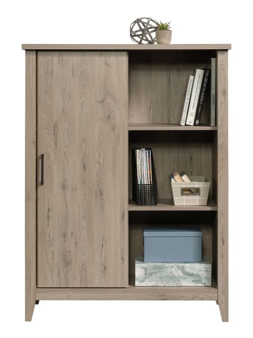 Sauder Summit Station 52 H Bookcase, Office Depot Bookcase With Glass Doors
