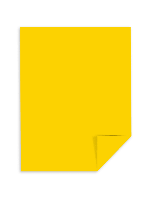 Astrobrights Cardstock Paper, 65 lbs, 8.5 x 11, Solar Yellow, 250/Pack  (22731)