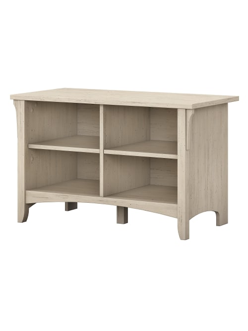 Bush Furniture Salinas Shoe Storage Bench Antique White Standard Delivery Office Depot