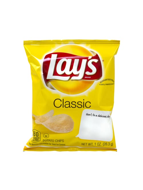 Frito Lay Original Lays Potato Chips 1 Oz Box Of 50 Bags Office Depot