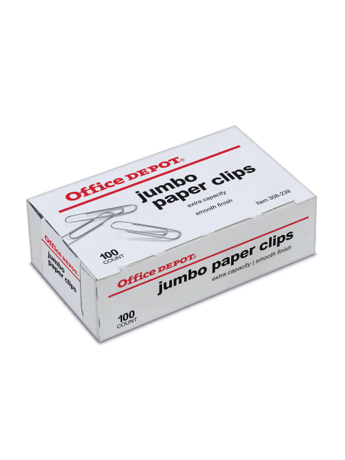 Assorted Colors School and Office Pack of 12 Jumbo Paper Clips for Home 