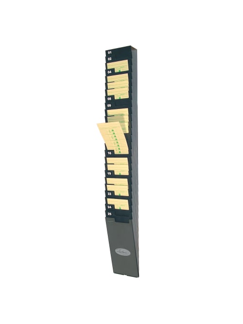 Lathem Time Expandable Time Card Rack Black Office Depot