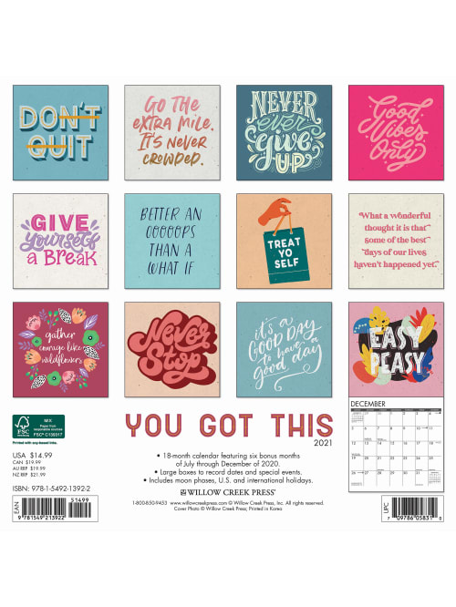 Willow Inspirational Calendar Got This 13922 Office Depot