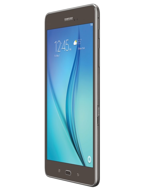samsung galaxy tab a wi fi tablet 8 screen 1 5gb memory 16gb storage android 5 0 lollipop smoky titanium item 436584