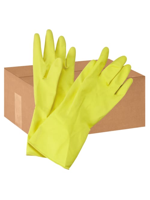 cleaning latex gloves