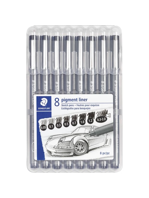 Sketch Pens 8 Pigment 8st Bk Office Depot