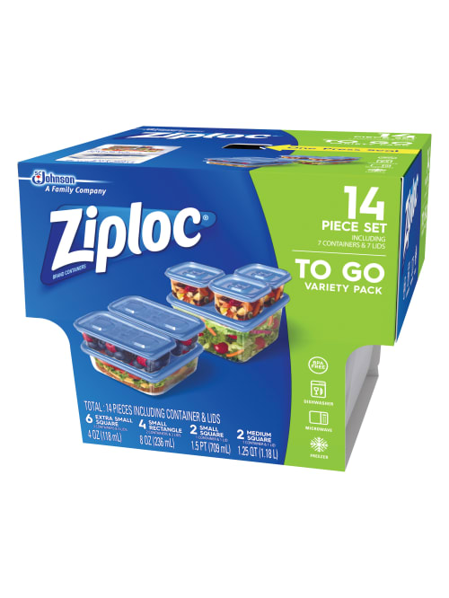 Ziploc Container Variety 7pk Cl Office Depot