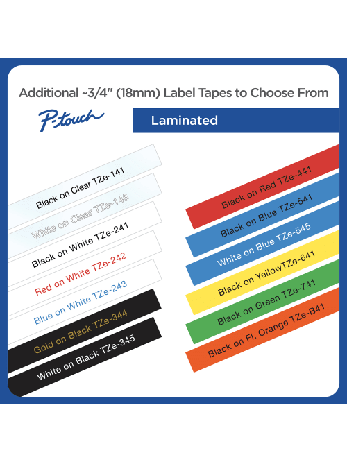 Brother Tze 145 White On Clear Tape 0 75 X 26 2 Office Depot