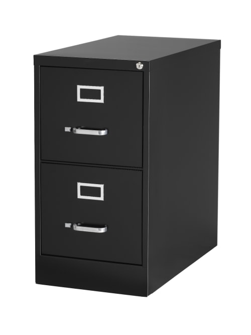 Workpro File 2 Drawer Letter Size Black, Filing Cabinet 2 Drawer