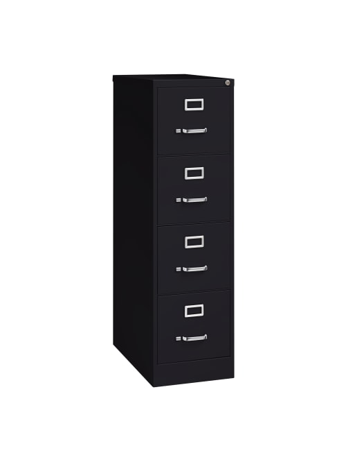 Workpro File 4 Drawer Letter Size Black Office Depot