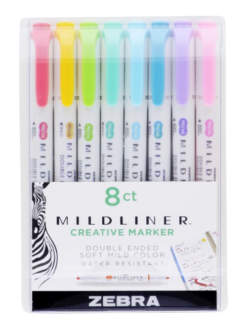 1 PACK 8 CT HIGHLIGHTER MARKERS 4 COLORS