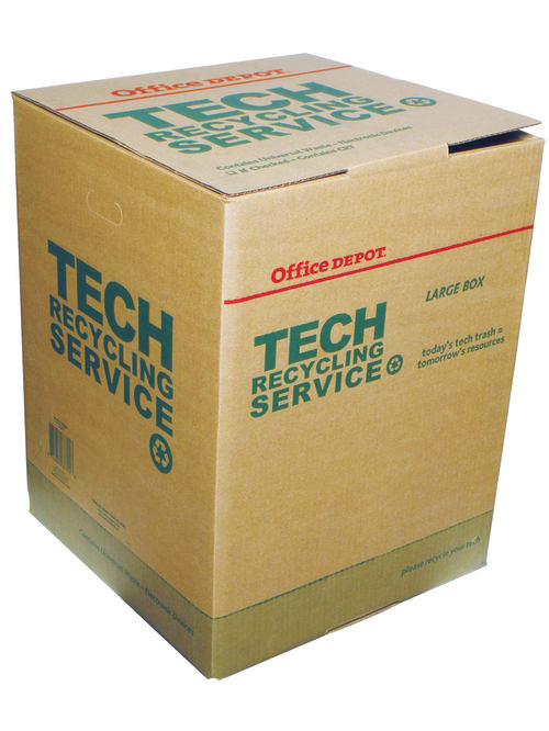 Tech Recycling Box Large 24 H X 18 W X 18 D Office Depot