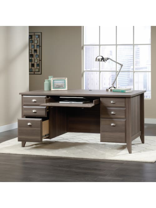 Sauder Shoal Creek Desk Diamond Ash Office Depot