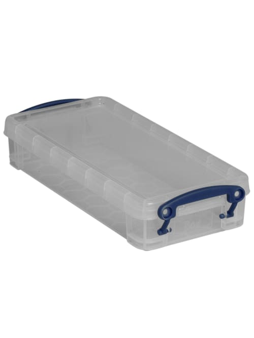 Really Useful Box Plastic Storage Box 0 55 Liter 8 12 X 4 X 1 34