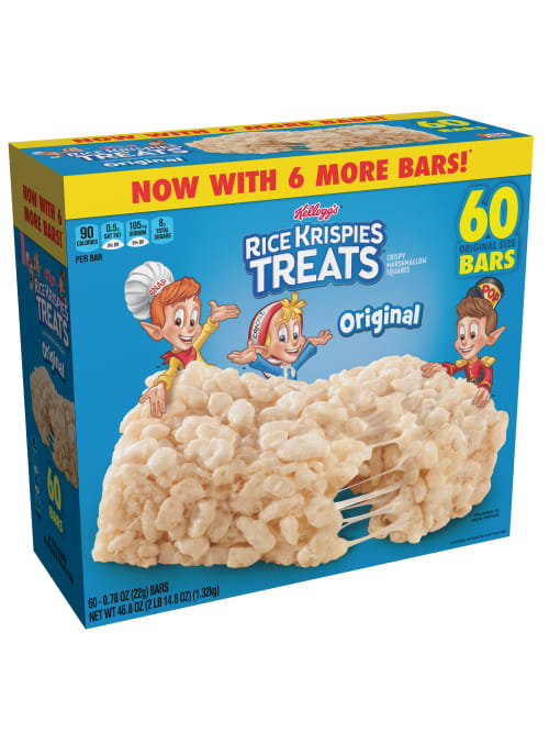 Kelloggs Rice Krispies Treats Original Bars 0 78 Oz 60 Ct Office Depot