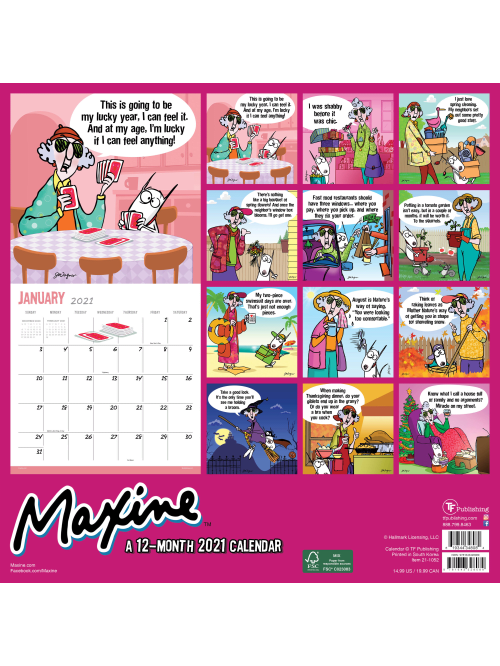 maxine daily calendar 2021