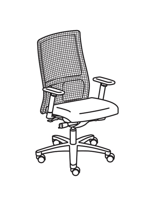 Hon Ignition Mid Back Task Chair Black Office Depot