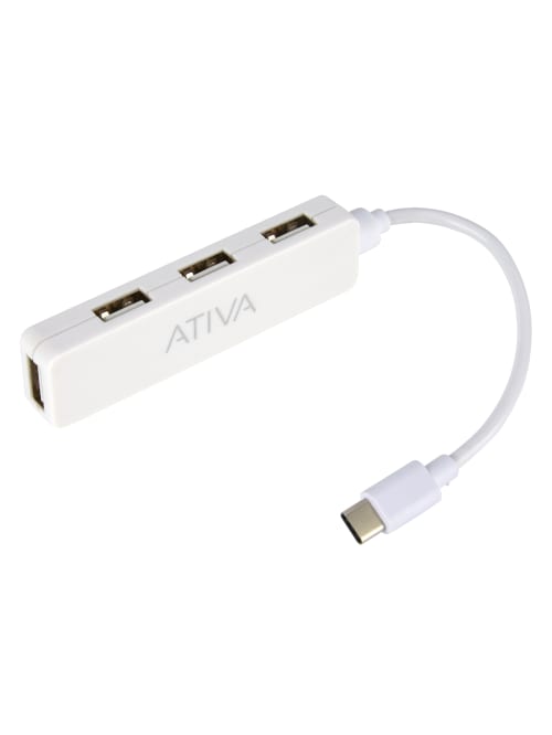 Ativa Usb 2 0 4 Port Hub Type C Uh 73c Office Depot