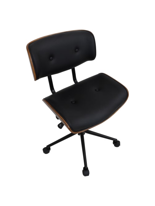 Lumisource Lombardi Office Chair Blackchrome Office Depot