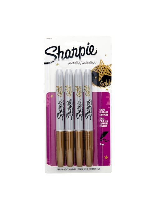 Sharpie Metallic Gold 4ct Office Depot
