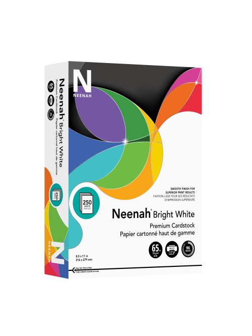 Neenah Bright Card Stock Letter 250 Sheets Office Depot