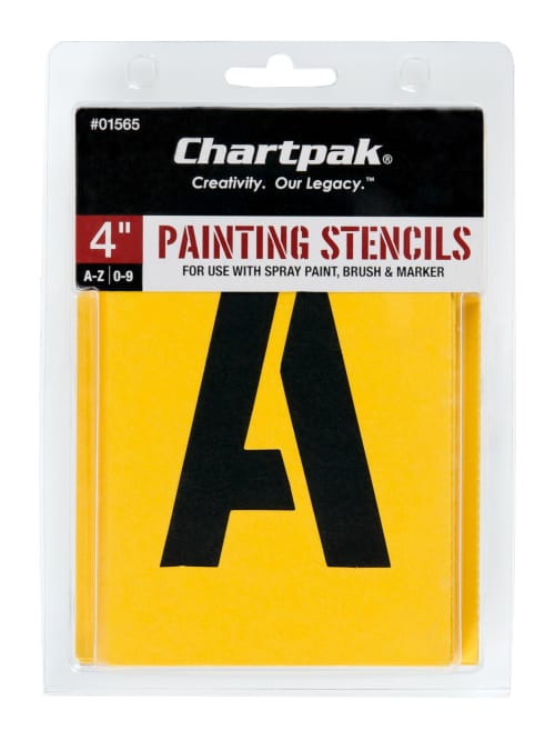 Chartpak Pickett Painting Stencils Numbersletters 4 Office Depot