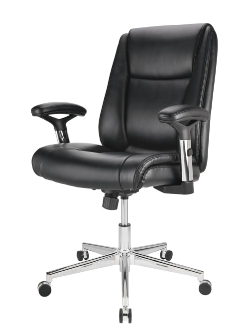 realspace densey high back chair black office depot