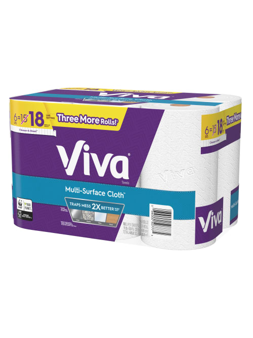 Viva Multi Surface Choose A Sheet Towels 6pk Office Depot