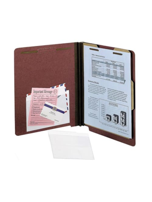 Pendaflex Self Adhesive Clear Vinyl Pockets 3 Height X 5 Width Rectangular Clear White Vinyl 100 Box Office Depot