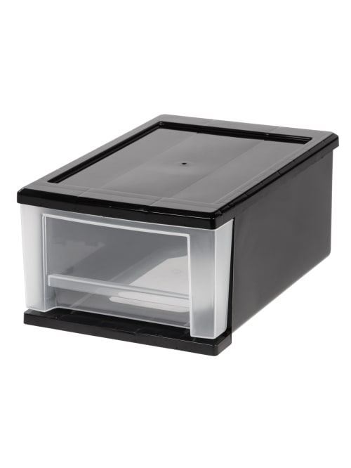 Office Depot Brand Small Stacking Drawer Blackclear Office Depot