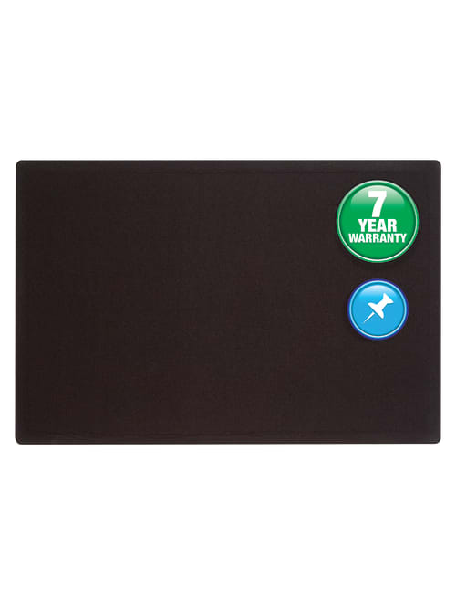 Quartet Oval Office Bulletin Board Fabric 36 X 48 Black Office Depot