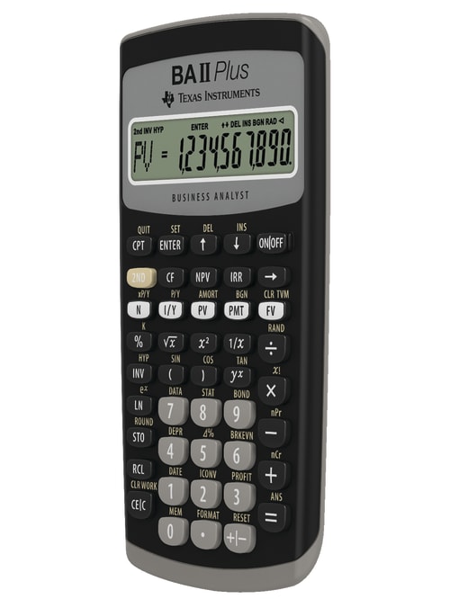 Texas Instruments Ba Ii Plus Financial Calculator Office Depot