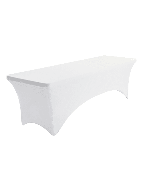 Iceberg Stretch Fabric Table Cloth 96 X 30 White Office Depot