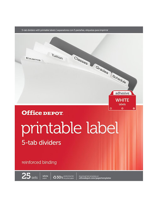 office depot print labels
