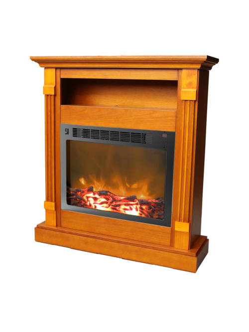 Cambridge Sienna Fireplace Mantel With Electronic Fireplace Insert
