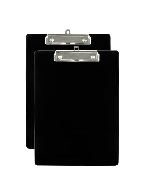 Office Depot Brand Plastic Clipboards 8 12 X 11 Black Pack Of 2 Office Depot