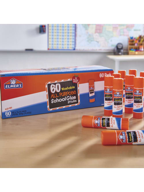 Yubbler - Elmer's® Glue Stick Classroom Pack, All-Purpose Clear, Box Of 30