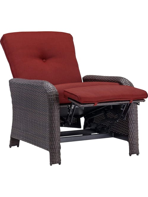 Hanover Strathmere Luxury Recliner Red Office Depot
