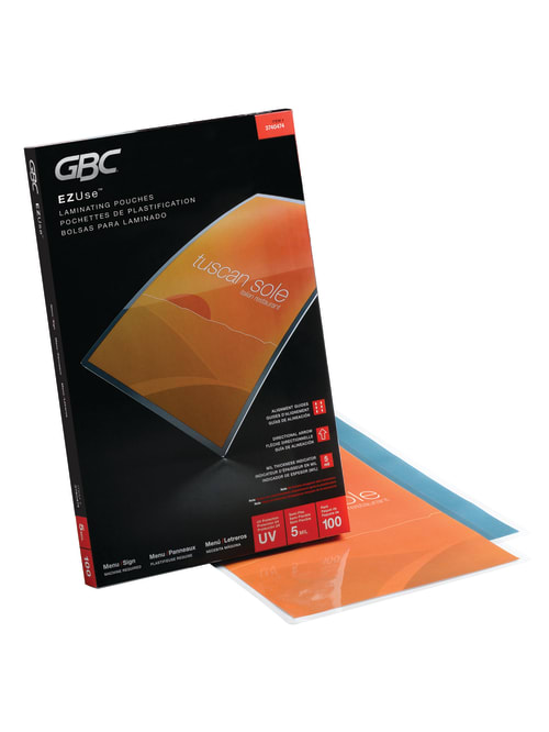 Swingline Gbc Ezuse Thermal Laminating Pouches Office Depot