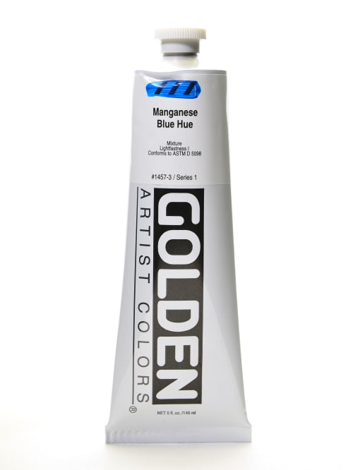 Golden Heavy Body Acrylic Paint 5 Oz Historical Manganese Blue Hue Office Depot