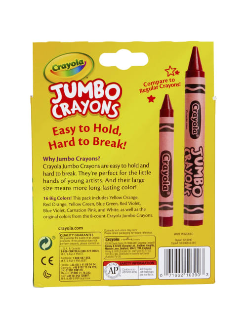 Download Crayola Jumbo Crayons Assorted Colors 6pk Office Depot