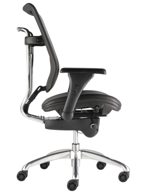 Workpro 768e Commercial Bonded Leather High Back Chair Black Office Depot