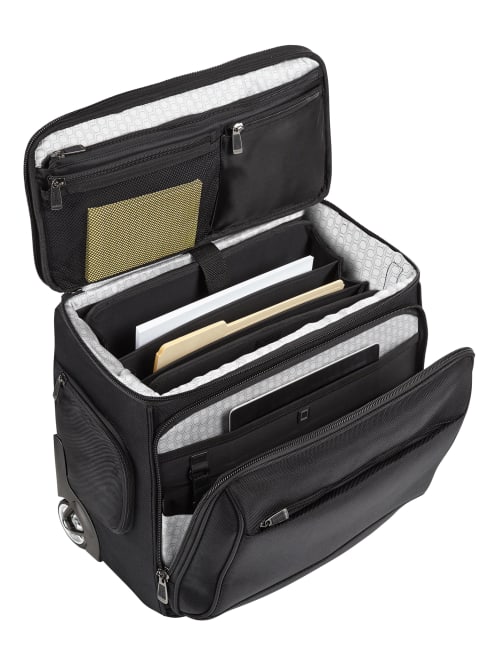 Ativa Ultimate Compact Workmate Rolling Briefcase With 17 Laptop Pocket Black Office Depot