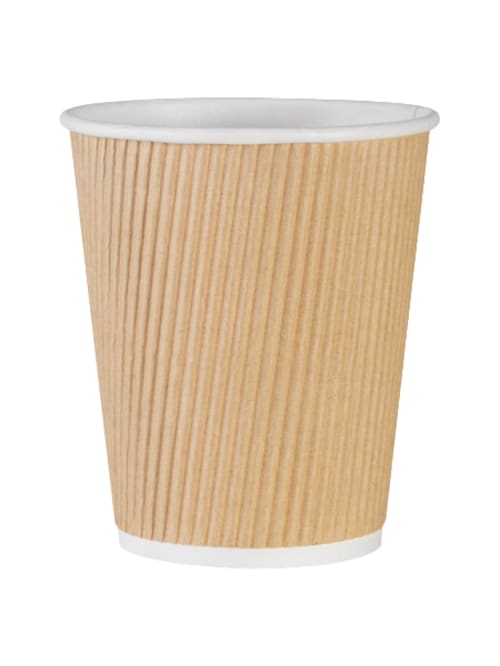 Hot Cups Rippled 8 Oz 500ct Brown Office Depot